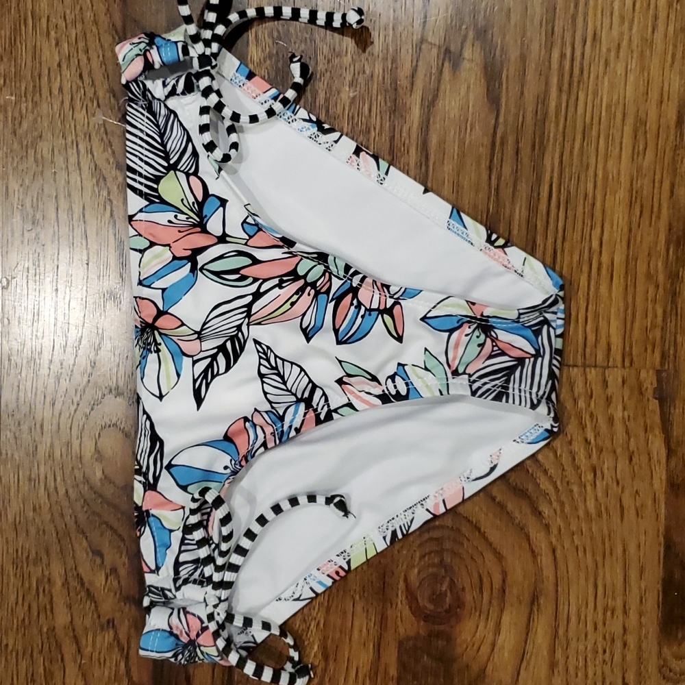 Girls Splendid multi color floral bikini bottoms size 14